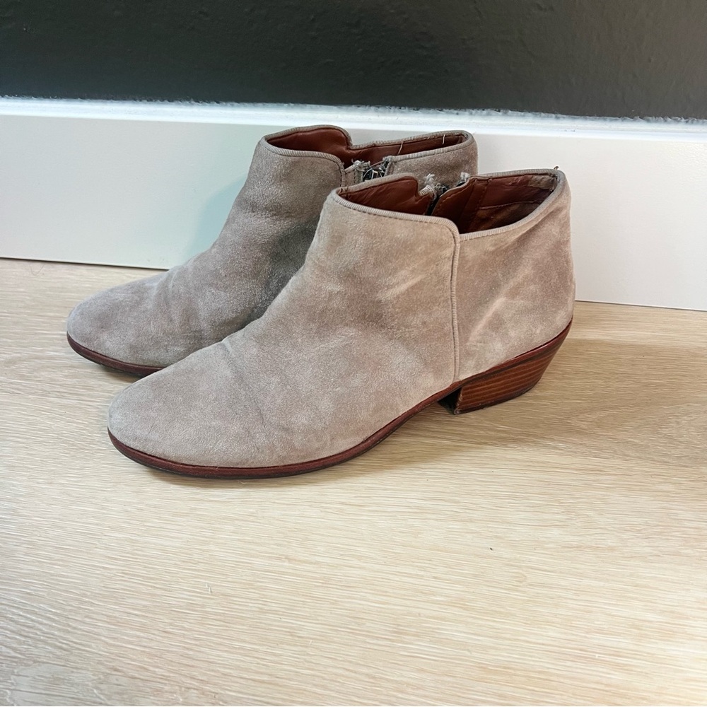 Sam Edelman Light Grey Ankle Booties